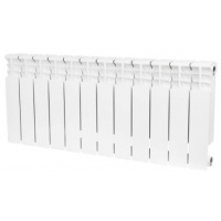 Радиатор биметаллический Stout Space 350/90 12 секций, боковое подключение, белый