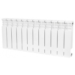 Радиатор биметаллический Stout Space 350/90 12 секций, боковое подключение, белый