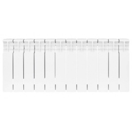 Радиатор биметаллический Stout Space 350/90 12 секций, боковое подключение, белый