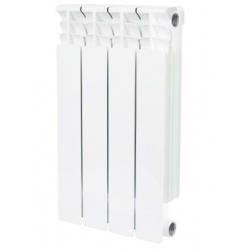 Радиатор биметаллический Stout Space 500/90 4 секции, боковое подключение, белый