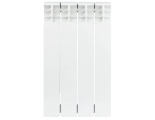 Радиатор биметаллический Stout Space 500/90 4 секции, боковое подключение, белый