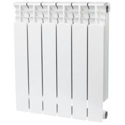 Радиатор биметаллический Stout Space 500/90 6 секций, боковое подключение, белый