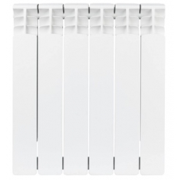 Радиатор биметаллический Stout Space 500/90 6 секций, боковое подключение, белый