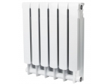 Радиатор биметаллический Stout Space 500/90 6 секций, боковое подключение, белый