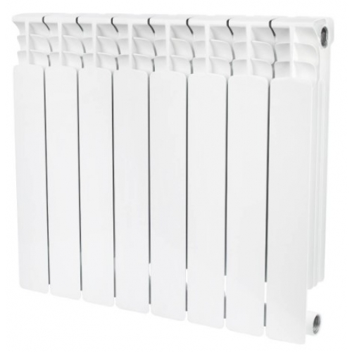 Радиатор биметаллический Stout Space 500/90 8 секций, боковое подключение, белый купить в интернет магазине Санрай73
