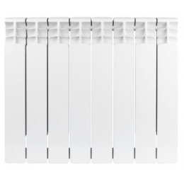 Радиатор биметаллический Stout Space 500/90 8 секций, боковое подключение, белый