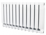 Радиатор биметаллический Stout Space 500/90 12 секций, боковое подключение, белый