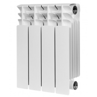 Радиатор биметаллический Stout Titan 350/100 4 секции, боковое подключение, белый
