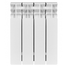 Радиатор биметаллический Stout Titan 350/100 4 секции, боковое подключение, белый