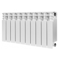Радиатор биметаллический Stout Titan 350/100 10 секций, боковое подключение, белый