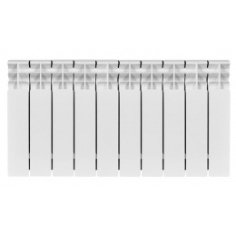 Радиатор биметаллический Stout Titan 350/100 10 секций, боковое подключение, белый