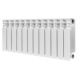 Радиатор биметаллический Stout Titan 350/100 12 секций, боковое подключение, белый