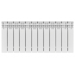 Радиатор биметаллический Stout Titan 350/100 12 секций, боковое подключение, белый