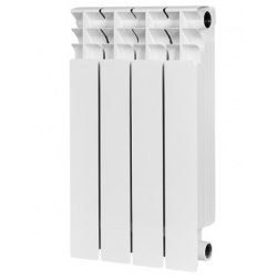 Радиатор биметаллический Stout Titan 500/100 4 секции, боковое подключение, белый