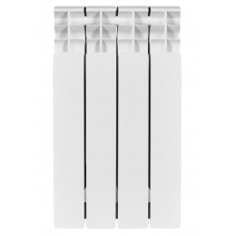 Радиатор биметаллический Stout Titan 500/100 4 секции, боковое подключение, белый