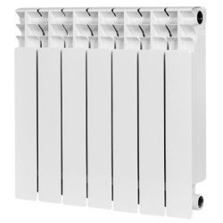 Радиатор биметаллический Stout Titan 500/100 7 секций, боковое подключение, белый