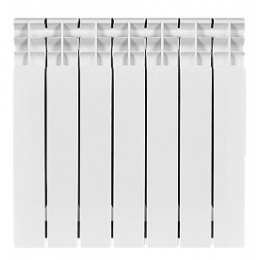 Радиатор биметаллический Stout Titan 500/100 7 секций, боковое подключение, белый