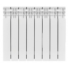 Радиатор биметаллический Stout Titan 500/100 8 секций, боковое подключение, белый