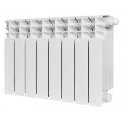 Радиатор биметаллический Stout Titan Ventil 350/100 8 секций, нижнее подключение, белый