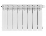 Радиатор биметаллический Stout Titan Ventil 350/100 8 секций, нижнее подключение, белый
