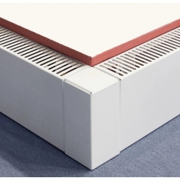 Плинтусный конвектор Techno Board KPLZ 60-120-1000-00 белый, подключение нижнее правое