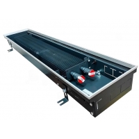 Конвектор внутрипольный Techno Usual KVZ 200-105-2200 с естественной конвекцией (без решетки)