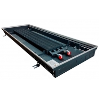 Конвектор внутрипольный Techno Usual KVZ 350-65-1600 с естественной конвекцией (без решетки)