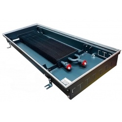 Конвектор внутрипольный Techno Usual KVZ 350-85-1200 с естественной конвекцией (без решетки)