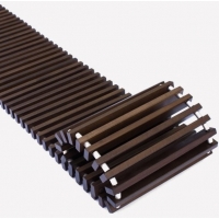 Решетка деревянная рулонная Techno PPД 200-1200 Темное дерево