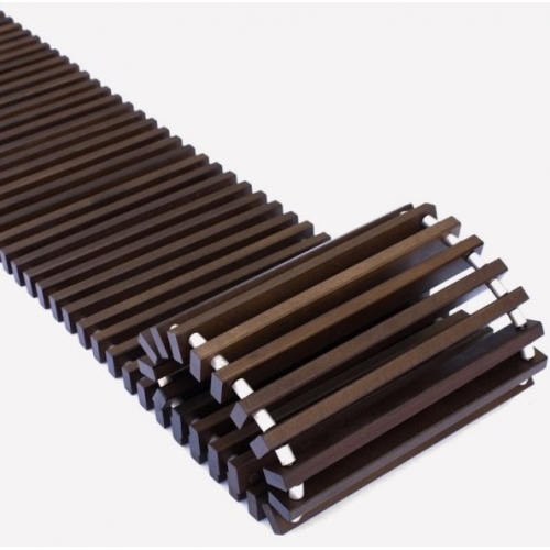 Решетка деревянная рулонная Techno PPД 200-1200 Темное дерево купить в интернет магазине Санрай73