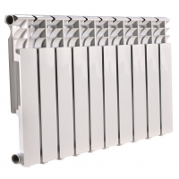 Радиатор алюминиевый МеталлСервис Therma Q1 500/80 10 секций, боковое подключение, белый