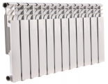 Радиатор алюминиевый МеталлСервис Therma Q1 500/80 12 секций, боковое подключение, белый
