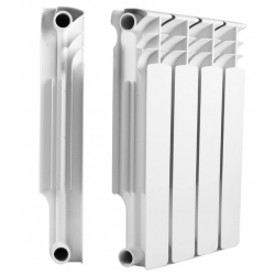 Радиатор алюминиевый МеталлСервис Therma Q1 500/80 4 секции, боковое подключение, белый