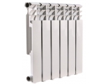 Радиатор алюминиевый МеталлСервис Therma Q1 500/80 6 секций, боковое подключение, белый
