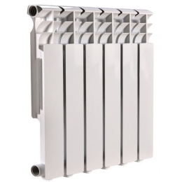 Радиатор алюминиевый МеталлСервис Therma Q1 500/80 6 секций, боковое подключение, белый