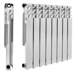 Радиатор алюминиевый МеталлСервис Therma Q1 500/80 8 секций, боковое подключение, белый