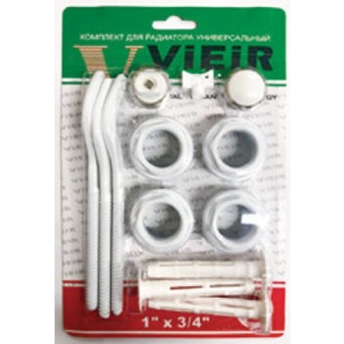 Набор радиаторный универсальный 3/4" Vieir 13 элементов, c 3-я кронштейнами купить в интернет магазине Санрай73