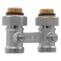 Узел нижнего подключения радиатора прямой 3/4" Vieir Multiflex для двухтрубных систем
