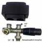 Комплект для нижнего подключения радиатора Vieir черный 3/4"EKх1/2" вращающиеся патрубки
