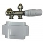 Комплект для нижнего подключения радиатора Vieir белый 3/4"EKх1/2" вращающиеся патрубки