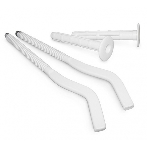 Комплект анкерных кронштейнов 9х220мм Vieir белый, для секционного радиатора купить в интернет магазине Санрай73