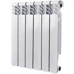 Радиатор алюминиевый Vieir Standart 500/100 6 секций, боковое подключение, белый
