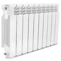 Радиатор алюминиевый Vieir Standart 500/100 10 секций, боковое подключение, белый