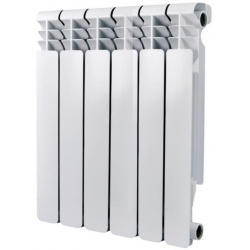 Радиатор алюминиевый Vieir Standart 500/80 6 секций, боковое подключение, белый