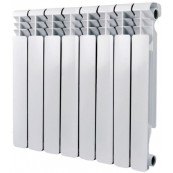 Радиатор алюминиевый Vieir Standart 500/80 8 секций, боковое подключение, белый