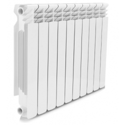 Радиатор алюминиевый Vieir Standart 500/80 10 секций, боковое подключение, белый