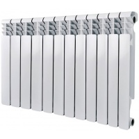 Радиатор алюминиевый Vieir Standart 500/80 12 секций, боковое подключение, белый