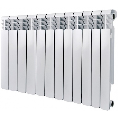 Радиатор алюминиевый Vieir Standart 500/80 12 секций, боковое подключение, белый купить в интернет магазине Санрай73