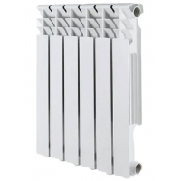 Радиатор биметаллический Vieir Standart 500/100 6 секций, боковое подключение, белый