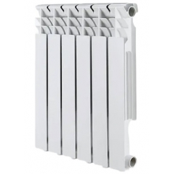 Радиатор биметаллический Vieir Standart 500/100 6 секций, боковое подключение, белый